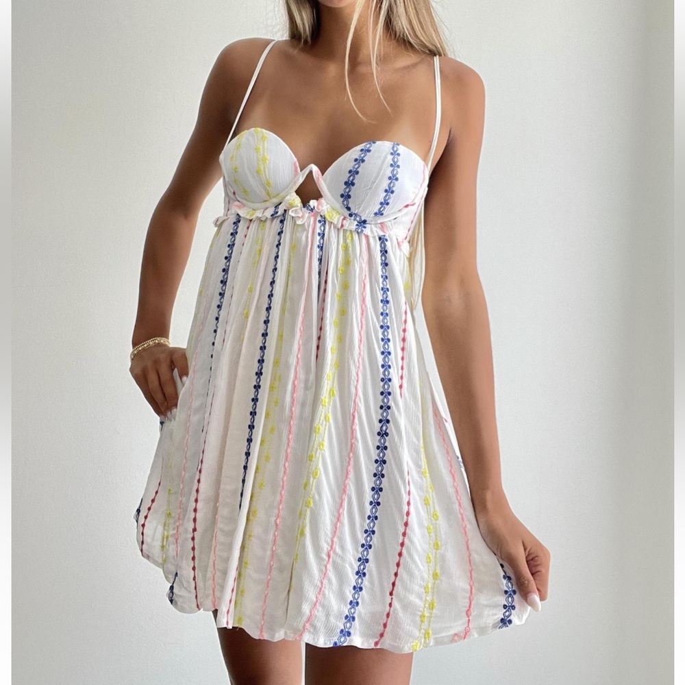 Sky to moon fiesta bustier mini dress